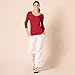 Amazon Essentials Women's Regular-Fit Lightweight Long-Sleeve V-Neck Sweater (Available in Plus Size), Red, XX-Large