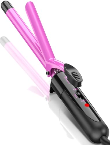 Image of 5 /8 Inch Ceramic Small Curling Iron for Short Hair, 16mm Small Curling Wand