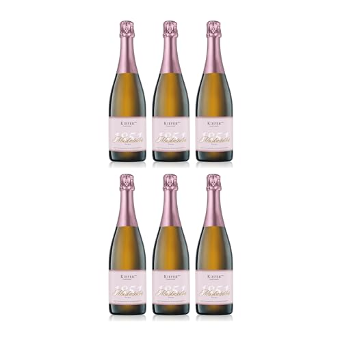 Weingut Kiefer Muskateller Sekt Trocken Weiss Deutschland inkl. FeinWert E-Book (6 x 0.75)