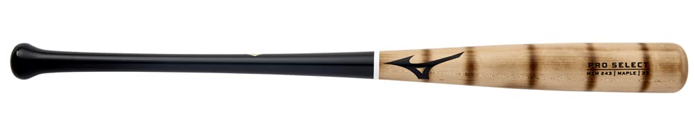 Mizuno Pro Select Maple Wood Baseball Bat | Rock Hard Maple | Compressed Barrel | Ink Dot | Cupped End