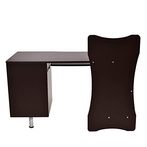 [Prime] 51" Techni Mobili Computer Desk w/ File Cabinet & Printer Shelf (Brown) - image 9