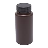 Azlon 301645-0008, 8oz High Density Polyethylene Wide Wide Mouth Amber Bottle, 1 Case of 72 pcs