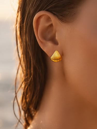 Image of Rubans Demi Fine Stainless Steel Stud Earrings Daily Gift for Women & Girls