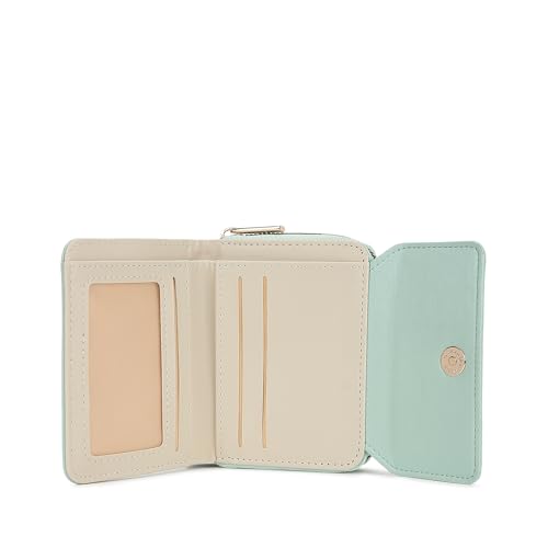 Image of Fastrack Women's Mini Organizer Wallet | Flap Closure, Tri-Fold Design, Zip Coin Pocket, Card & Cash Slots | Compact & Organized | 6 Months Warranty