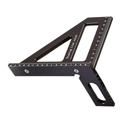Escuadra Triangular Carpintería 45 y 90 Grados miniatura 4