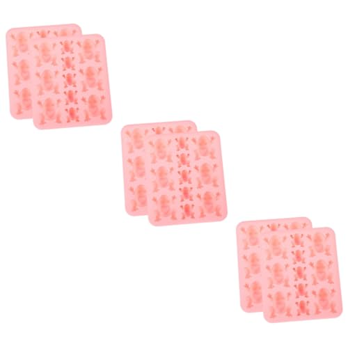Homoyoyo 3sets Frog Shape Silicone Baking Mold Flexible Dessert Mould for Chocolates Jelly Cakes for Home Baking Cake Shops Easy to Clean Non Stick Design 2pcs*3