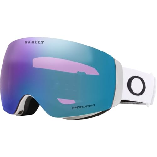 OO7064 FLIGHT DECK M MATTE WHITE FRAME/PRIZM ICED IRIDIUM LENS