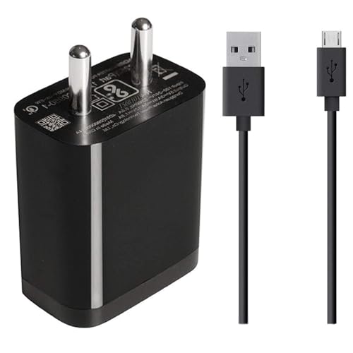 Image of Fast Charger for Mi Xiaomi Redmi 6A / 7A /Note 5 Pro /6 Pro /Redmi 5,Redmi 4,Note 5,Redmi 7,Redmi 6 Compatible Like Standard Travel Adapter with 1 Meter Micro USB Fast Charging Data Cable (2.4Amp Black)