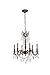 Elegant Lighting 9206D23PW/SS Rosalia Collection 6-Light Hanging Fixture with Swarovski Strass/Elements Crystals, Pewter Finish