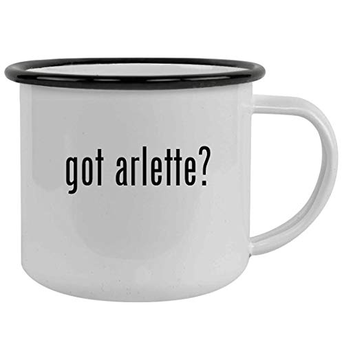 got arlette? - Sturdy 12oz Stainless Steel Camping Mug, Black