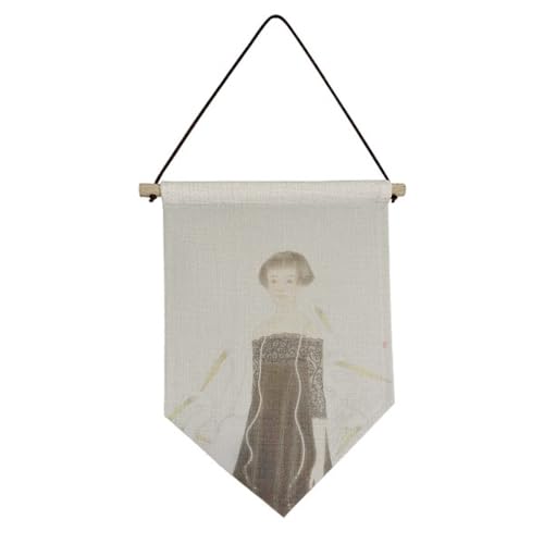 Bannière d'aigrettes chinoises pour décoration murale suspendue en tissu
