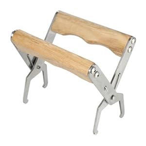 Beekeeping Frame Gripper, Frame Holder, Frame Lifter Tool – Stainless Steel Beekeeping Equipment Bee Hive Frame Grip Tool (Color : Wood)