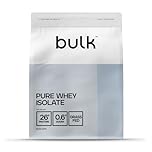 Bulk Pure Whey Protein Isolate, Protein Powder Shake, Unflavoured, 1 kg, Packaging May Vary