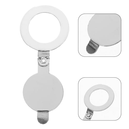 Housoutil Gucklochabdeckung, 2st Silver Türspion-Abdeckung, Sichtschutz-Türspion Für Hotel, Zuhause, Wohnungstür, Büro (14 Mm Helles Chrom)