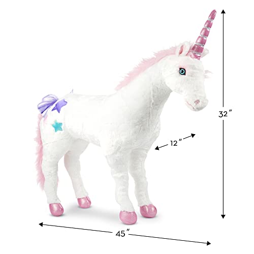 Melissa & Doug Giant Unicorn - Lifelike Stuffed Animal (Over 2 Feet Tall) #TOP4