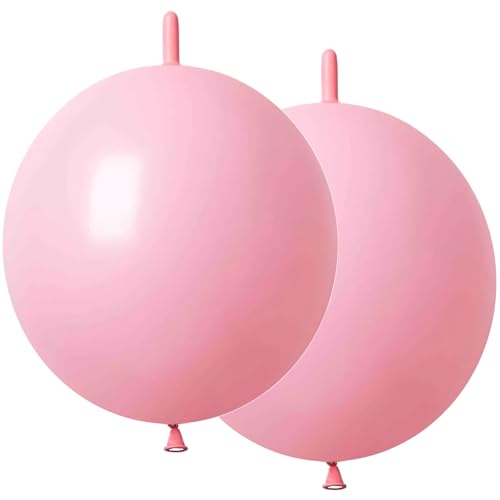 Ballons en latex à maillons rapides rose clair de 15 cm pour arche de mariage féerique