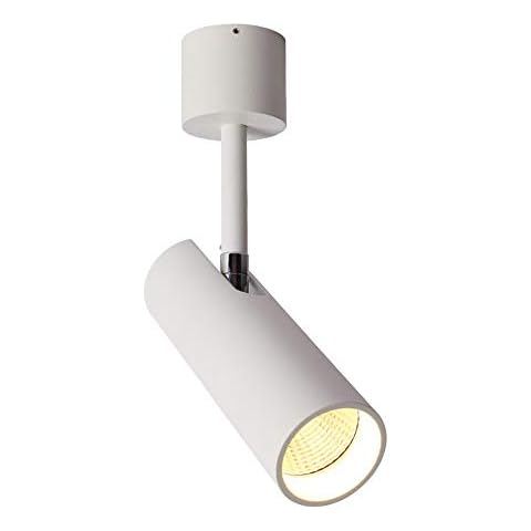 Aisilan Modern LED Ceiling Spots 7W White Adjustable Wall Spotlight Surface Mounted Downlight Warm White 3000K Flicker-Free Anti-Glare Accent Light CREE COB CRI 97 for Living Room Office Shop Cover