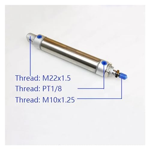 Cilindro neumático MA25X50 de doble efecto en acero inoxidable resistente 3