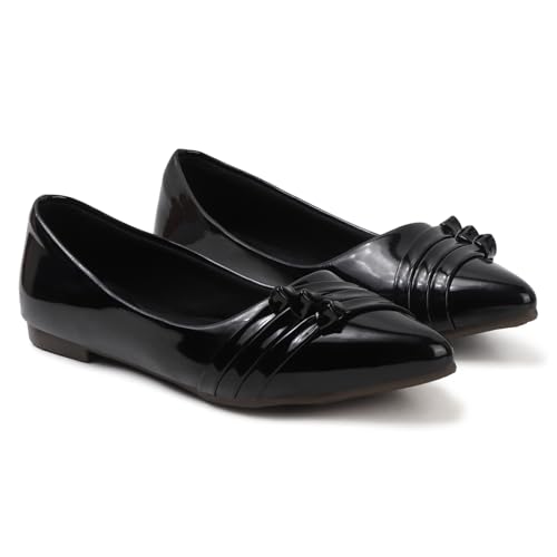 Image of Sukun Womens Sukun Fbl 3l Women's Bellies Flats Lightweight, Comfortable Slip-on Pointed Toe Shoes Ballet Flat