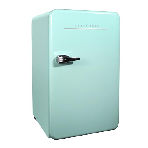 Magic Chef 17.5 in. 3.2 cu.ft. Retro Mini Refrigerator in Mint Green, without Freezer on Fridge.com