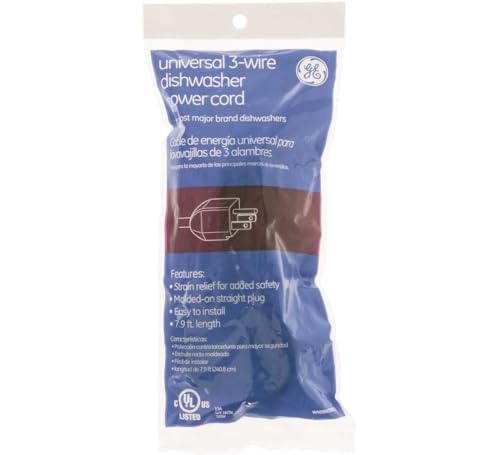 General Electric WX09X70910 Universal Dishwasher Power Cord, 7-Feet, 9-Inch - image 3