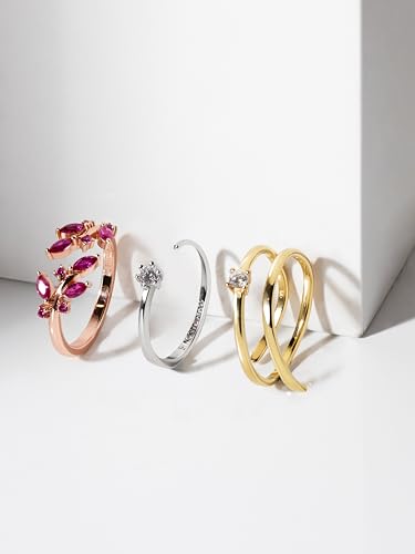 Bague Spiral Spark SINGULARU le cadeau idéal en taille unique ajustable - 6