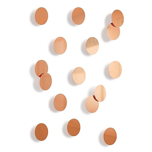 Umbra Confetti Dots Wall Décor, Set of 16, Copper, 16 Count