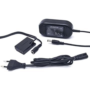 Fonte de Alimentação/Adaptador AC Compatível com ACK-E18 p/Canon EOS RP R8 R10 R50 R100 Rebel SL2 SL3 T6i T6s T7i T8i 77d 200D 250D 750D 760D 800D 850D Kiss X9i X10 X10i - Eliminador De Bateria LP-E17