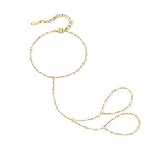 Gold Hand Chain Bracelet AN136G