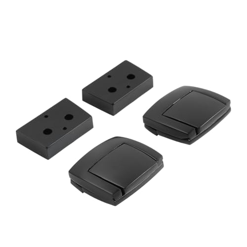Cnonee1 2 Pcs Rear Trunk Latches Spacers Saddle Bags Accessories Aluminum + ABS para Harley Touring 1993-2013 miniatura 3