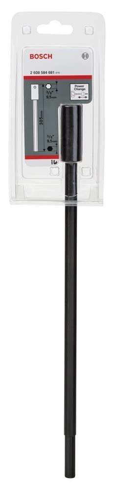 Bosch Accessories 2608584681 Rallonge pour adaptateur avec largeur de clé, tige hexagonale de 9,5 mm