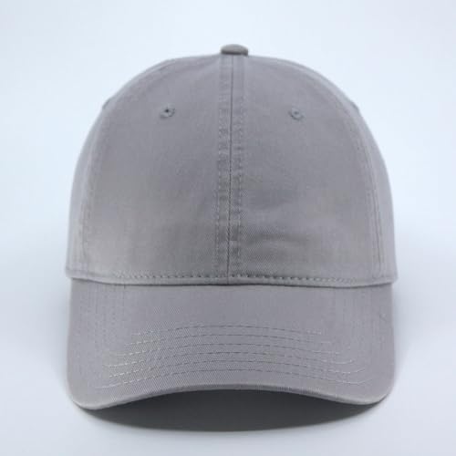 Image of Classic Washed Cotton Baseball Cap - Vintage Adjustable Dad Hat, Curved Bill for Men Women, Outdoor Everyday Wear