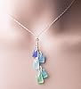 EcoSeaCo Avalon Pendant in Seaside on a 16" Sterling Silver Cable Chain, Handmade Cultured Sea Glass Necklace #4