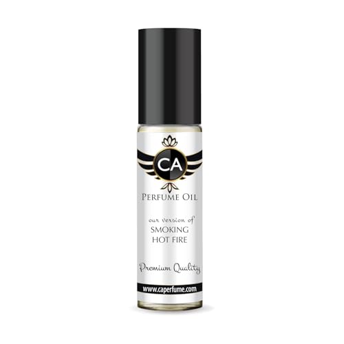CA Perfume Impression of Smoking Hot Fire Unisex Fragrance Oil Oriental Spicy Scent Long Lasting Perfumes for Women &amp; Men Travel Size TSA Ready Mini Parfum Body Oil Roll-on 0.33 Fl Oz 10ml