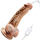 2IN1 Dildo für Frauen 17cm Anal Dildo mit Spritzfunktion & Vibrationsmodi G-Punkt Vibratoren Spritz Dildos Weicher realistischer Silikondildo, Realistischer Penis Sex Spielzeug für die Frau