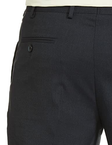 Image of Park Avenue 0 Men's PLEATLESS Smart FIT Dark Blue Formal Trouser