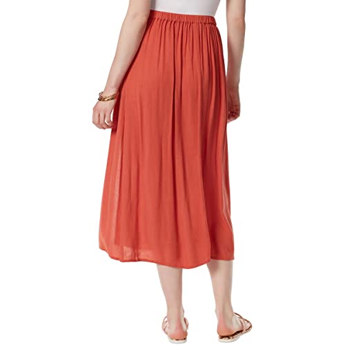 Jessica Simpson Women's Irina Side Tie Button Slit Skirt2