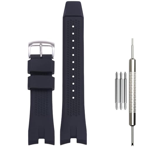 Bracelet silicone Citizen CA4155 montre bracelet rechange noir argent
