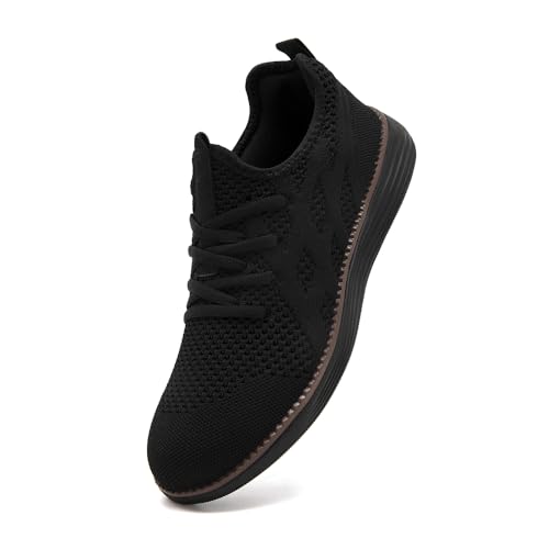 Image of Men Non-Slip Work Shoes Tennis Gym Sneakers Breathable Slip Resistant Lightweight and Comfortable for All-Day Wear Sports and Walking