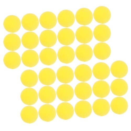 COLLBATH 50 Pcs Nariz de favores de Fiesta de Carnaval narices Rojas de Disfraz bufon niño Accesorios de Disfraz narices Falsas para Adultos Nariz Amarilla Esponja Yellow