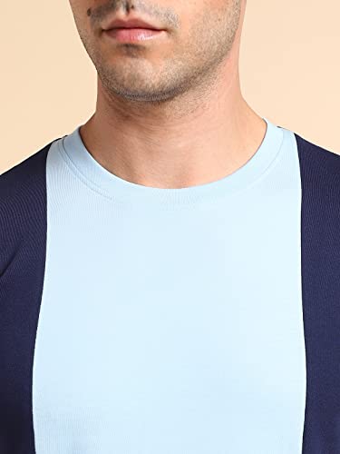 Image of Dennis Lingo Men's Cotton Slim Fit Solid Round Neck T-Shirt