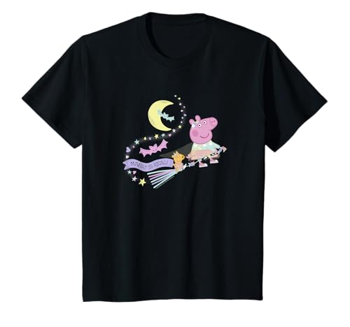 T-shirt Peppa Pig Halloween en coton pour enfant avec motif magique