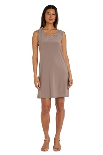 Image of R&M Richards Women's 2-Piece Jacket Dress Set | Knee Length Sheath W / 3 /4 Sleeve Jacket | Mother of the Bride Cocktail Party