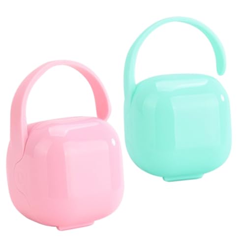 IWOWHERO Pacifier Keeper Case Portable Soother Container Box Pp Material Safe and Easy to Use