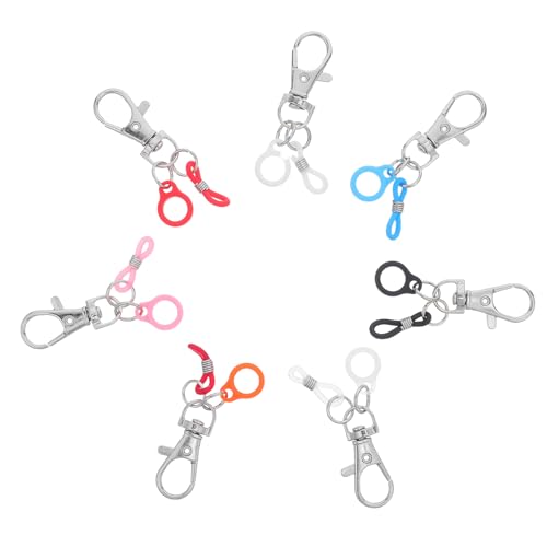HOMSFOU Clips de Silicona para Bolígrafo Llavero 7 Piezas, Portalápices Flexible y Compacto, Accesorio Organizador Multifuncional para Oficina, Escuela y Uso Diario
