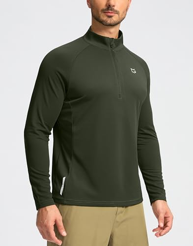Image of G Gradual Men's Quarter Zip Pullover Running Athletic Shirts Long Sleeve