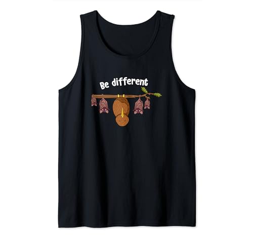 Lustiger Kiwi Vogel Fledermäuse Be Different Tierliebhaber Camiseta sin Mangas