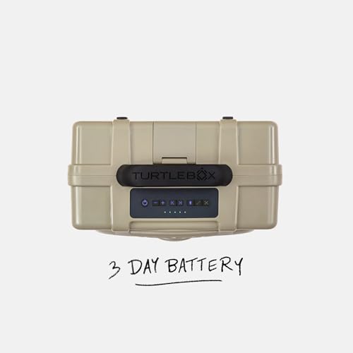 Image of Turtlebox Original Gen 3: Portable Outdoor Bluetooth Speaker - Ultra-Loud (120dB), Waterproof (IP67), Rugged, Impact-Resistant, 3-Day Battery | Party Mode: Unlimited Pairing for Stereo Sound, Tan