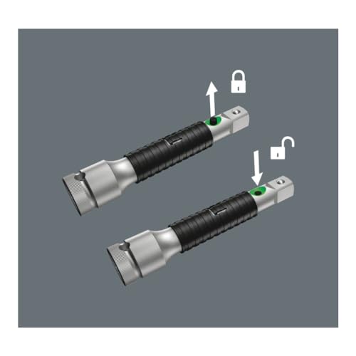 Wera 8796 SA WER003530 przedłużacz Zyklop flexible-lock z tuleją szybkoobrotową, krótki, 1/4 cala WER003530, 75 mm