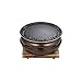 Grill Grill Przenośny Grill Domowy Nieprzywierający Okrągły Grill Grill Bezdymny Piec Grillowy na Piknik Na Zewnątrz i Wewnątrz, Kemping (Color : A, Size : 31 * 13.5cm)